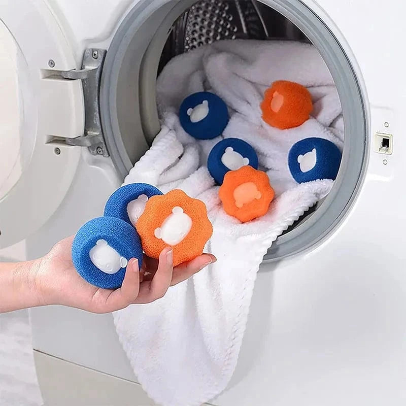 Snuffle Snouts 1-5pcs Pet Hair Remover Reusable Ball Laundry Washing Machine Filter Wool Sticker Cat Hair Remover Pet Fur Lint Catcher Home