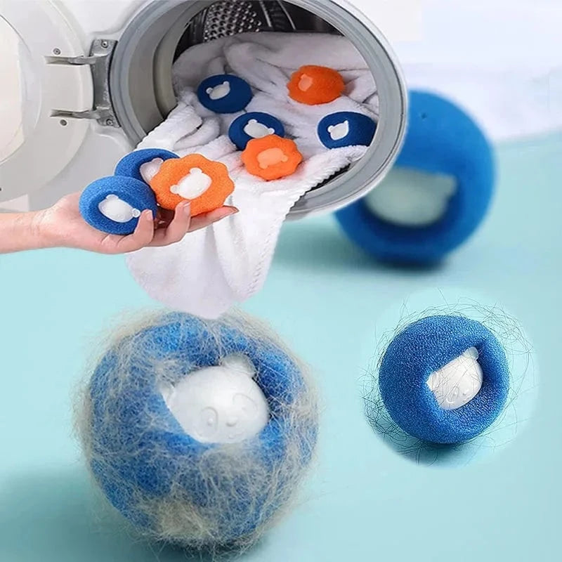 Snuffle Snouts 1-5pcs Pet Hair Remover Reusable Ball Laundry Washing Machine Filter Wool Sticker Cat Hair Remover Pet Fur Lint Catcher Home