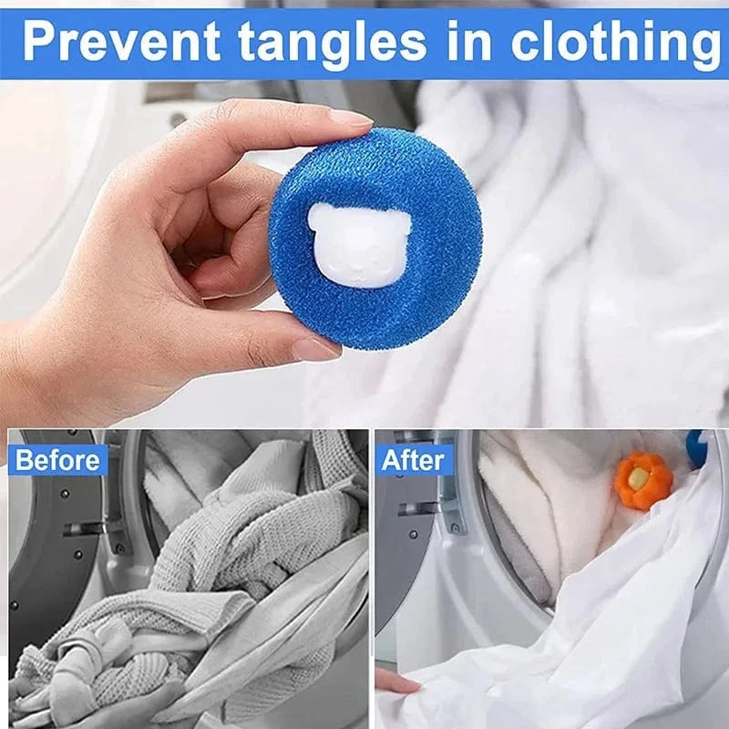 Snuffle Snouts 1-5pcs Pet Hair Remover Reusable Ball Laundry Washing Machine Filter Wool Sticker Cat Hair Remover Pet Fur Lint Catcher Home