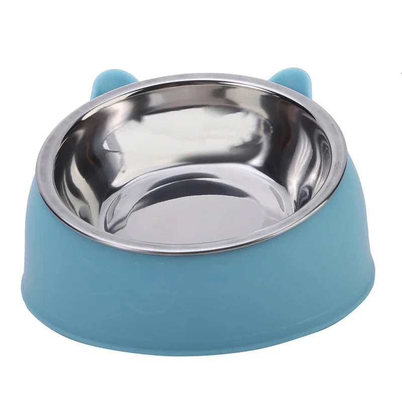 Snuffle Snouts 100ML Cat Dog Bowl 15 Degrees Raised Non Slip Puppy Base Cat Food Drinking Water Feeder Tilt Safeguard Neck Pet Bowl Accessories