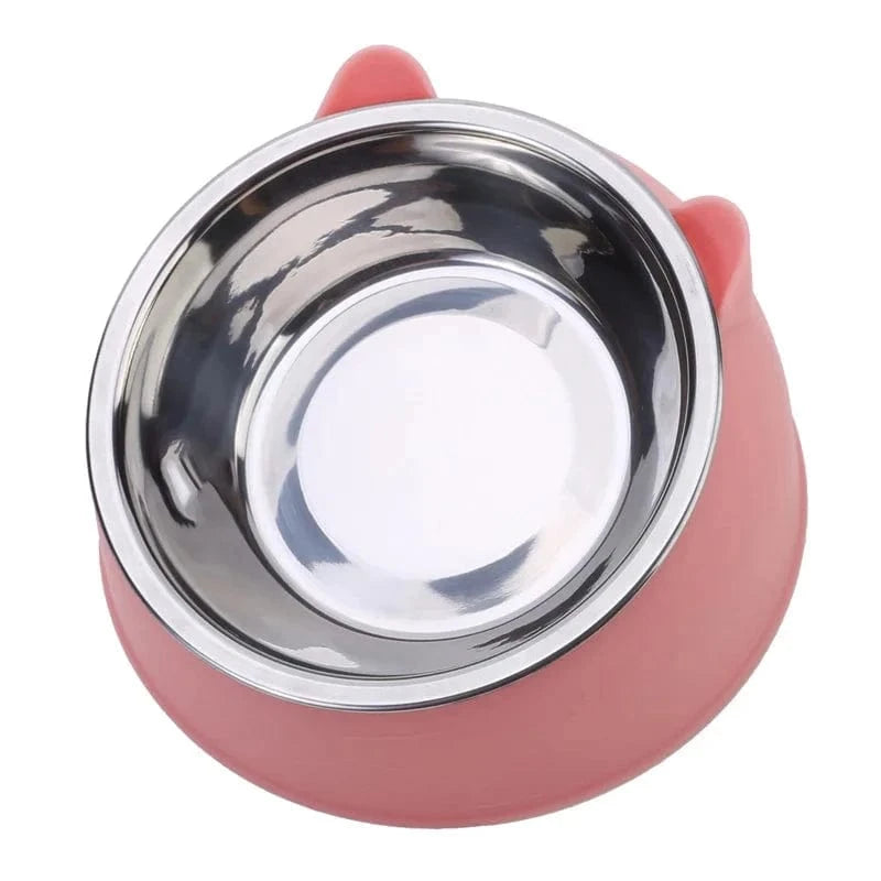 Snuffle Snouts 100ML Cat Dog Bowl 15 Degrees Raised Non Slip Puppy Base Cat Food Drinking Water Feeder Tilt Safeguard Neck Pet Bowl Accessories