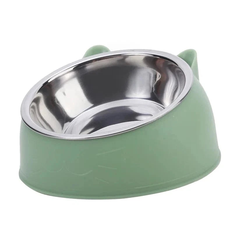 Snuffle Snouts 100ML Cat Dog Bowl 15 Degrees Raised Non Slip Puppy Base Cat Food Drinking Water Feeder Tilt Safeguard Neck Pet Bowl Accessories