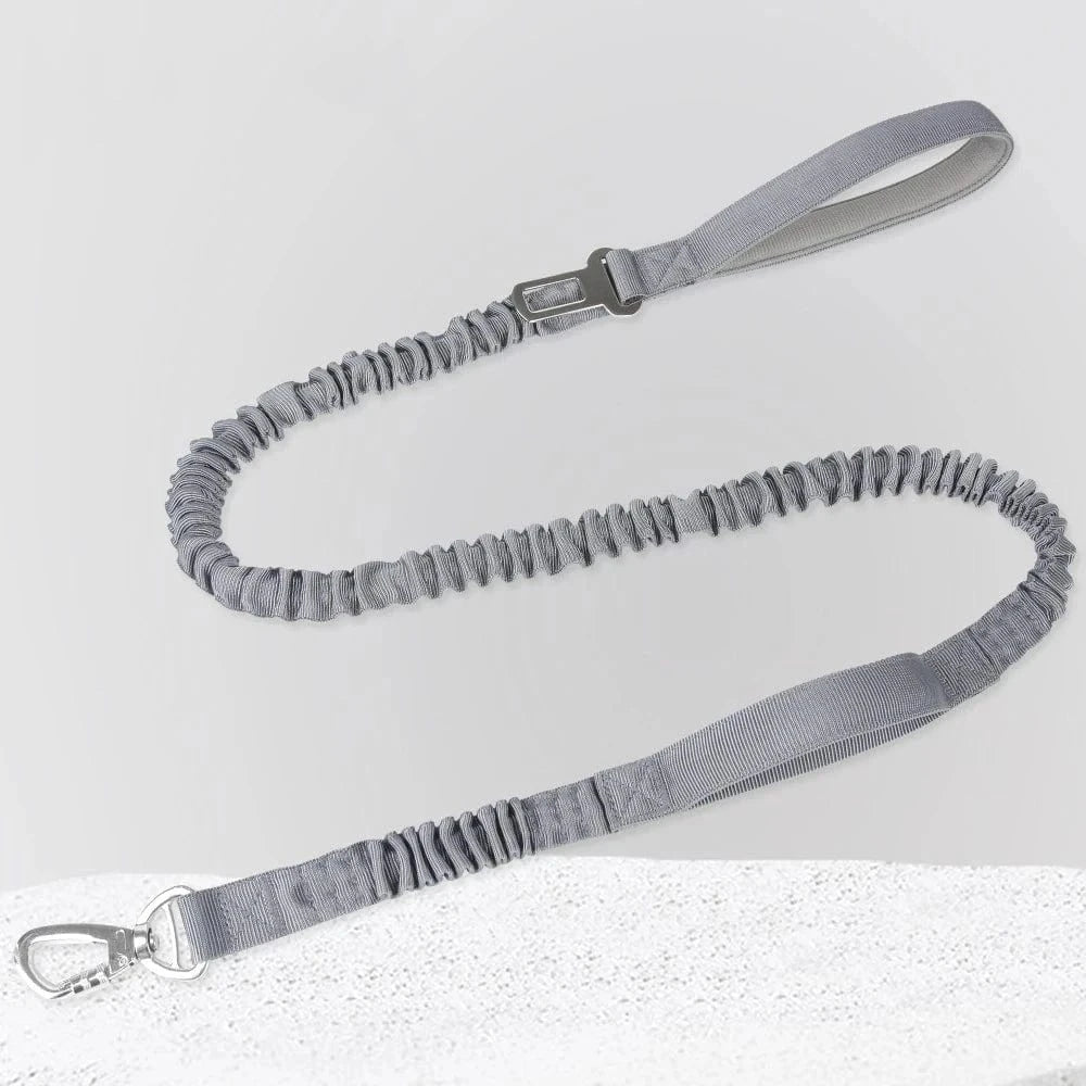 Snuffle Snouts 125X2.5cm leash gray / XL Big Dog Harness Vest Breathable Easy Handle Tactics Dog Collar Medium Strong Nylon Elastic Pet Dog Leash