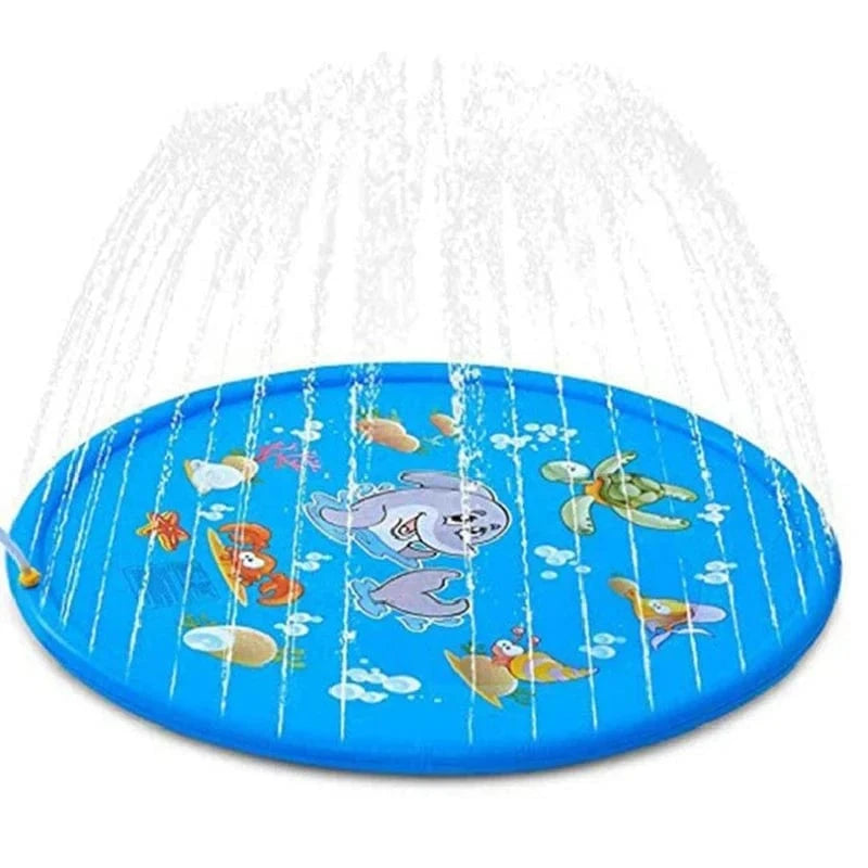 Snuffle Snouts 170cm Summer Dog Toy Splash Sprinkler Pad Pet Swimming Pool Interactive for Pet Children Interactive Outdoor Play Water Mat Toys