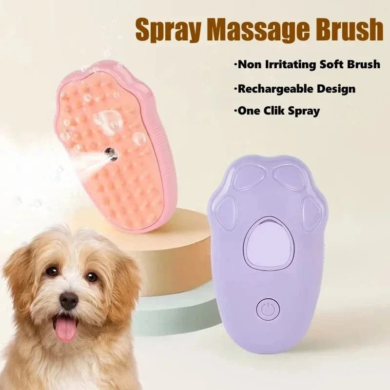 Snuffle Snouts 3 in 1 Cat Comb Brush Electric Spray Cat Steam Brush Spray Cat Hair Brushes for Massage Pet Float remover Cat Supplies