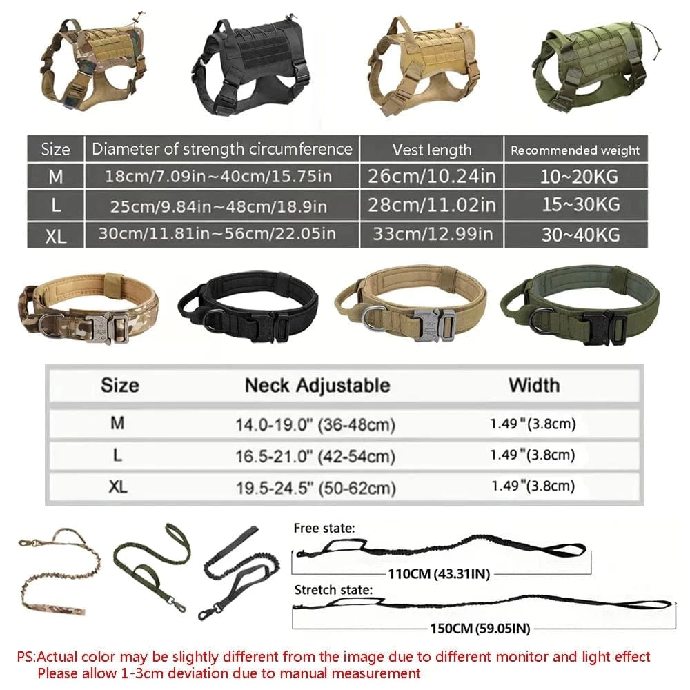 Snuffle Snouts Big Dog Harness Vest Breathable Easy Handle Tactics Dog Collar Medium Strong Nylon Elastic Pet Dog Leash
