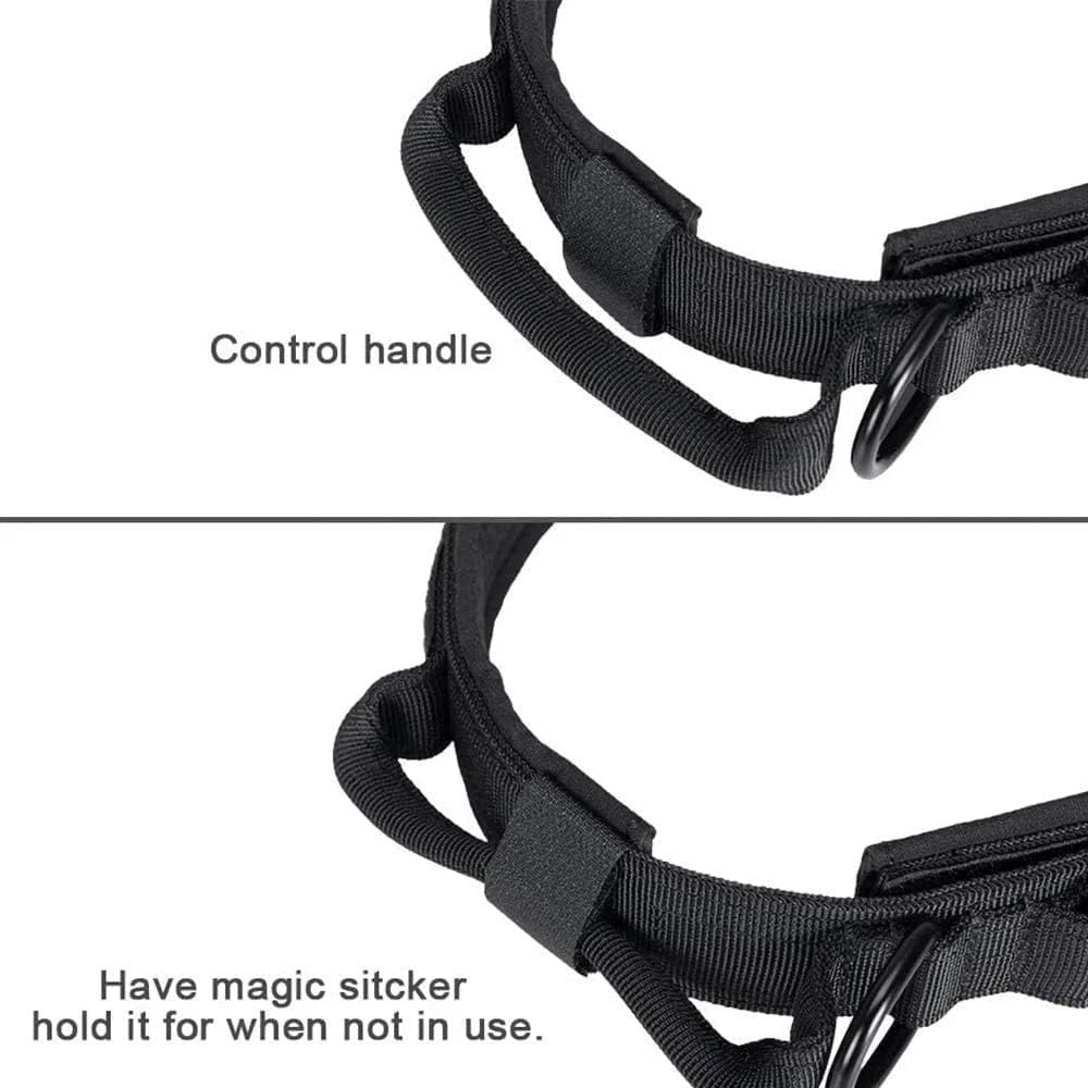 Snuffle Snouts Big Dog Harness Vest Breathable Easy Handle Tactics Dog Collar Medium Strong Nylon Elastic Pet Dog Leash