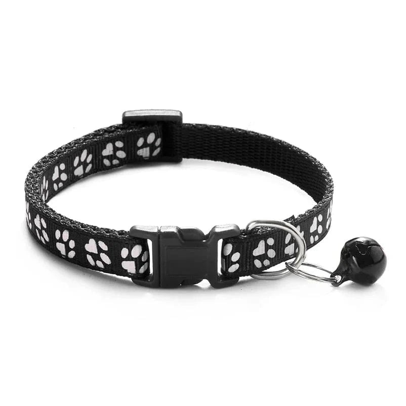 Snuffle Snouts black Hot pet for cat bell collar dog print cat collar multi-color optional necklace ring cat rope collar pet supplies