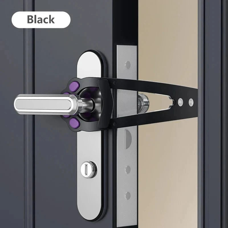 Snuffle Snouts Black Punch-Free Pet Door Opener Adjustable Cat Door Holder Latch Easy Installation Pet Flap Door for Dog Cats Pet Supplies