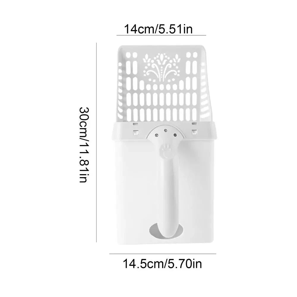 Snuffle Snouts C / CHINA Litter Scooper With Holder Large Capacity Portable Litter Box Scooper Multifunctional Pet Accessories For Small Animal Kitten