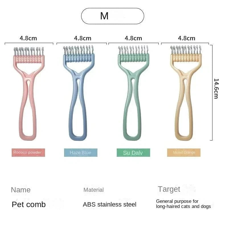 Snuffle Snouts Cat Brush Pet Knot Comb 2 in 1 Dogs Cat Fur Knot Cutter Pets Hair Removal Comb Dog Grooming Shedding Tools Pet Cleaning Supplies