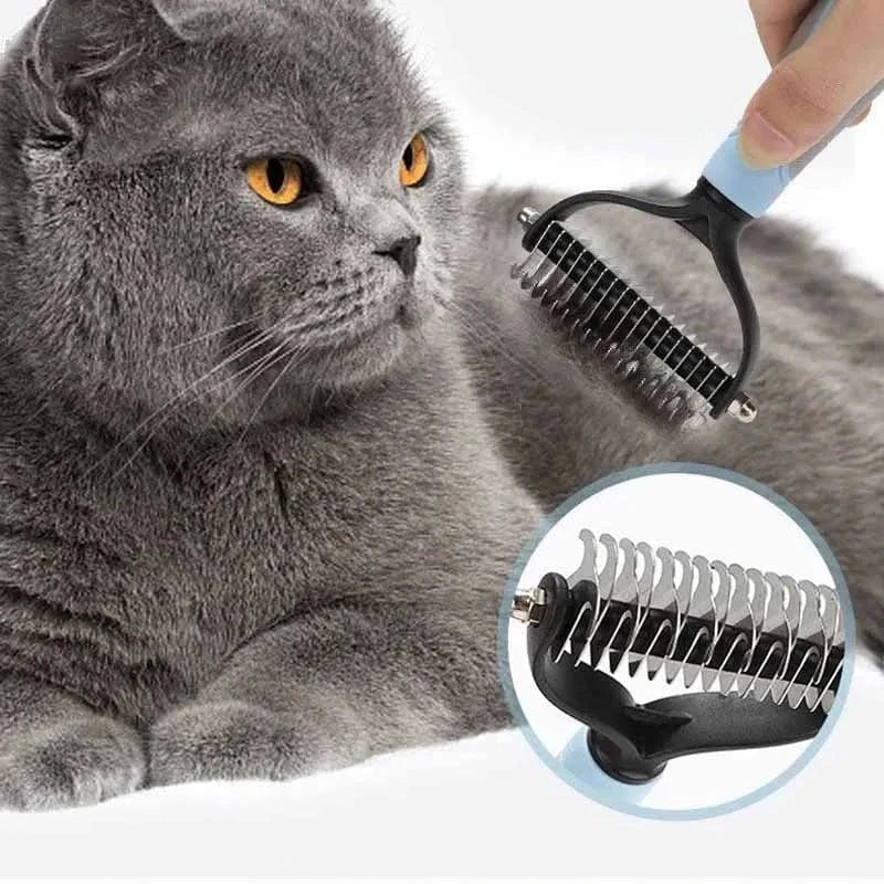 Snuffle Snouts Cat Brush Pet Knot Comb 2 in 1 Dogs Cat Fur Knot Cutter Pets Hair Removal Comb Dog Grooming Shedding Tools Pet Cleaning Supplies