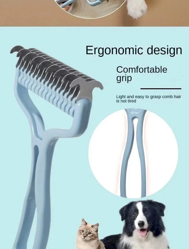 Snuffle Snouts Cat Brush Pet Knot Comb 2 in 1 Dogs Cat Fur Knot Cutter Pets Hair Removal Comb Dog Grooming Shedding Tools Pet Cleaning Supplies