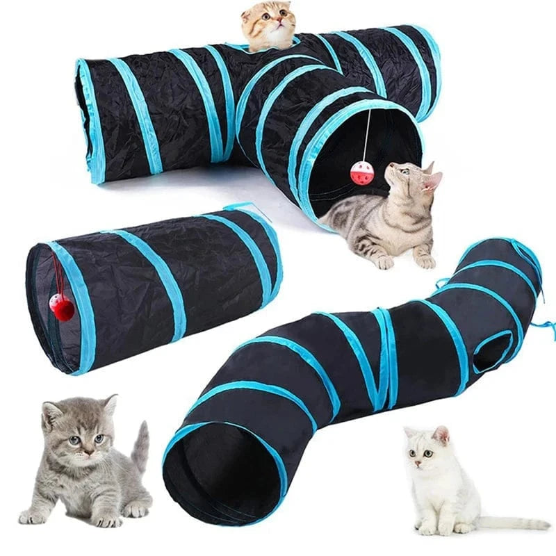 Snuffle Snouts Cat Tunnel Foldable Cats Tunnel Cat Toy Breathable Drill Barrel for Indoor loud paper Pet Supplies Cat S Y Pass Play Tunnel