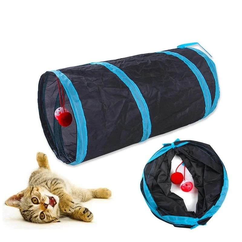 Snuffle Snouts Cat Tunnel Foldable Cats Tunnel Cat Toy Breathable Drill Barrel for Indoor loud paper Pet Supplies Cat S Y Pass Play Tunnel