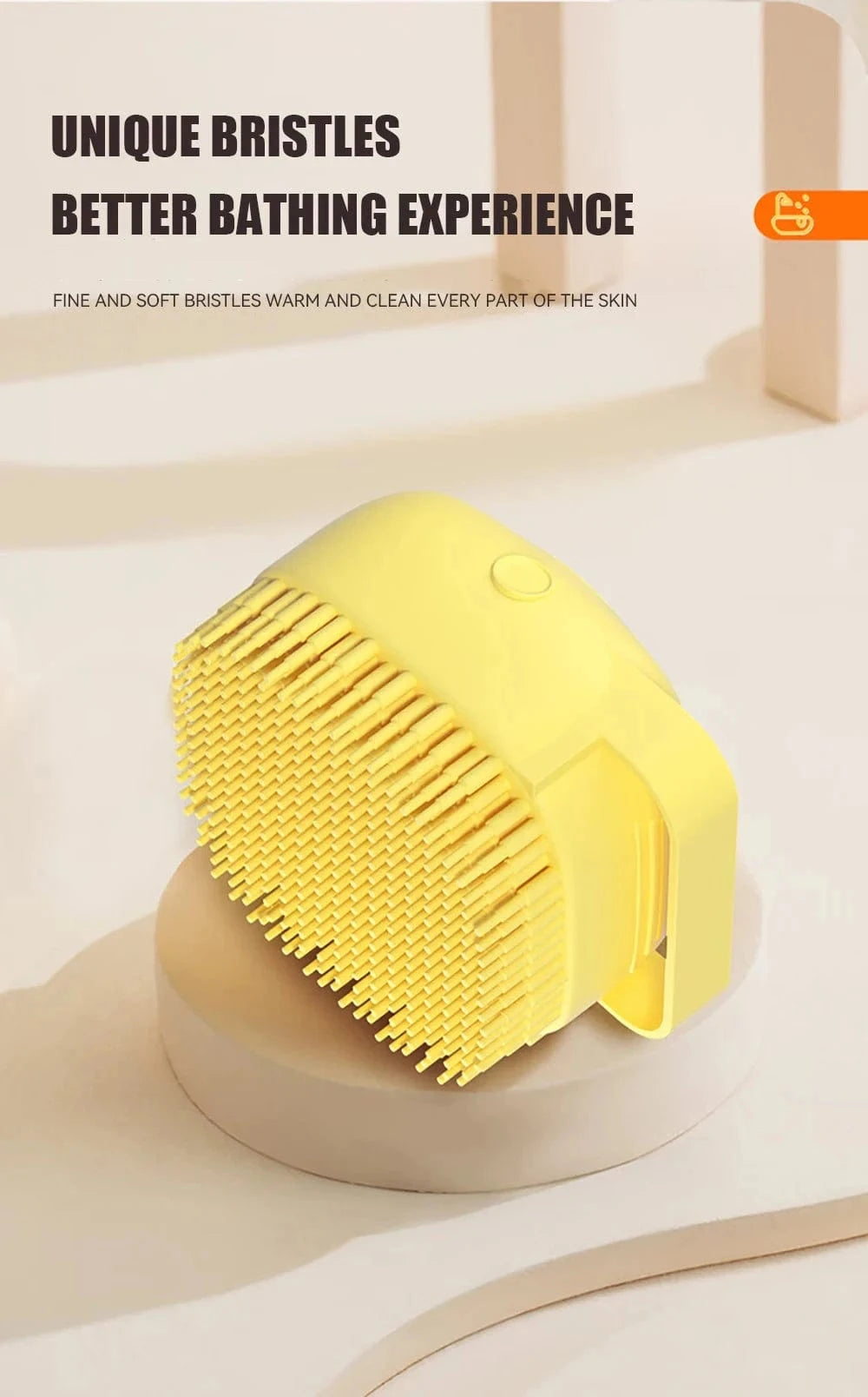 Snuffle Snouts Dog Bath Brush Silicone Pet Shampoo Brush Soap Dog Scrubber Cat Massage Grooming Wash Comb Soft Rubber Puppy Clean Brush