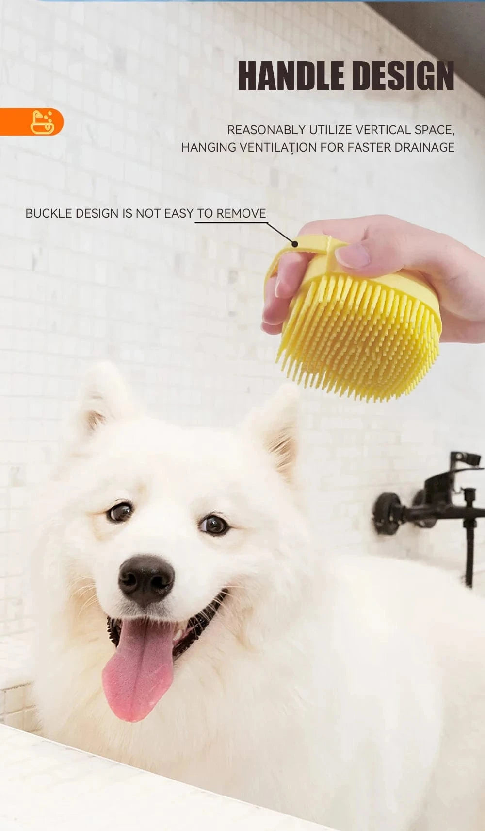 Snuffle Snouts Dog Bath Brush Silicone Pet Shampoo Brush Soap Dog Scrubber Cat Massage Grooming Wash Comb Soft Rubber Puppy Clean Brush