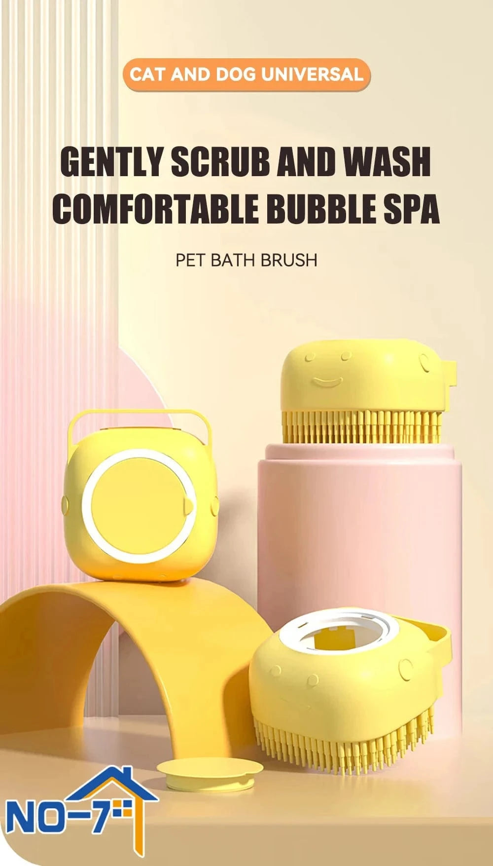 Snuffle Snouts Dog Bath Brush Silicone Pet Shampoo Brush Soap Dog Scrubber Cat Massage Grooming Wash Comb Soft Rubber Puppy Clean Brush