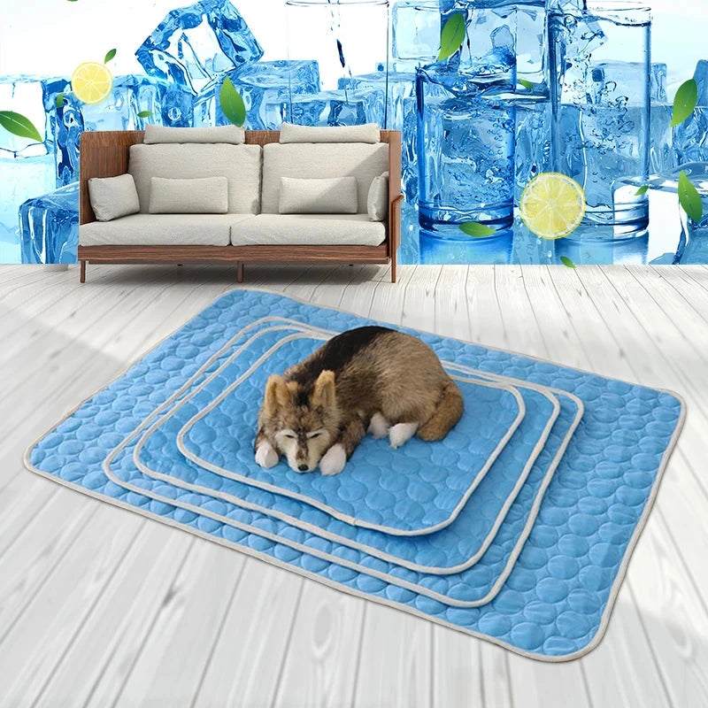 Snuffle Snouts Dog Mat Cooling Summer Pad Mat For Dogs Cat Blanket Sofa Breathable Pet Dog Bed Summer Washable For Small Medium Large Dogs Car