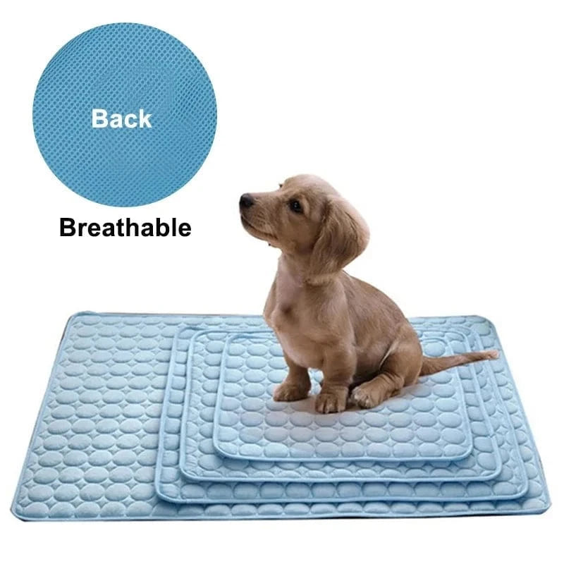 Snuffle Snouts Dog Mat Cooling Summer Pad Mat For Dogs Cat Blanket Sofa Breathable Pet Dog Bed Summer Washable For Small Medium Large Dogs Car