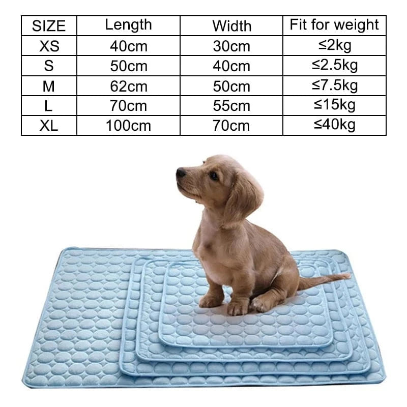 Snuffle Snouts Dog Mat Cooling Summer Pad Mat For Dogs Cat Blanket Sofa Breathable Pet Dog Bed Summer Washable For Small Medium Large Dogs Car