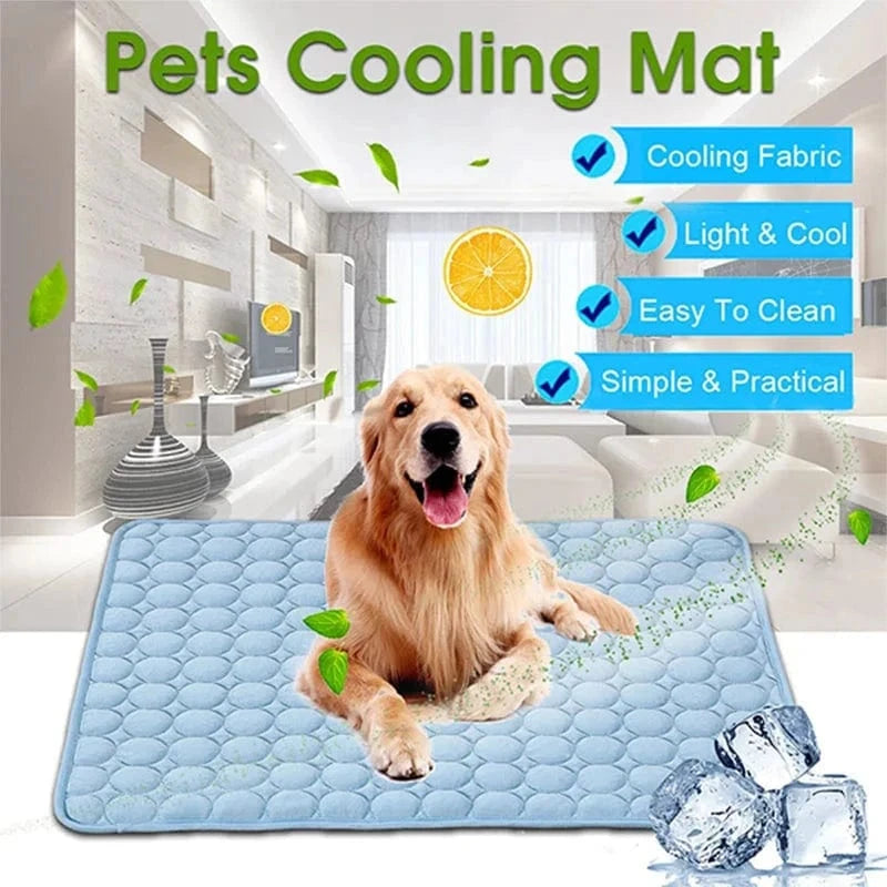 Snuffle Snouts Dog Mat Cooling Summer Pad Mat For Dogs Cat Blanket Sofa Breathable Pet Dog Bed Summer Washable For Small Medium Large Dogs Car