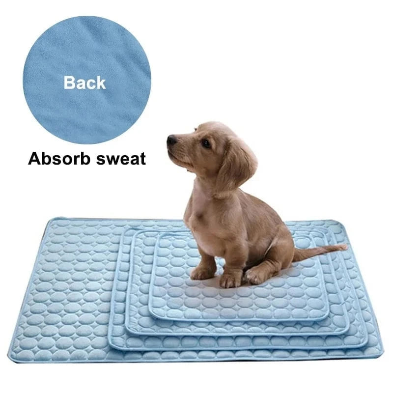 Snuffle Snouts Dog Mat Cooling Summer Pad Mat For Dogs Cat Blanket Sofa Breathable Pet Dog Bed Summer Washable For Small Medium Large Dogs Car