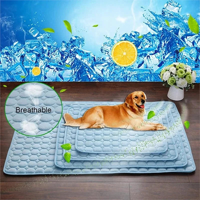 Snuffle Snouts Dog Mat Cooling Summer Pad Mat For Dogs Cat Blanket Sofa Breathable Pet Dog Bed Summer Washable For Small Medium Large Dogs Car