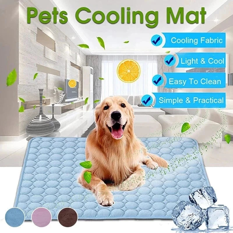 Snuffle Snouts Dog Mat Cooling Summer Pad Mat For Dogs Cat Blanket Sofa Breathable Pet Dog Bed Summer Washable For Small Medium Large Dogs Car