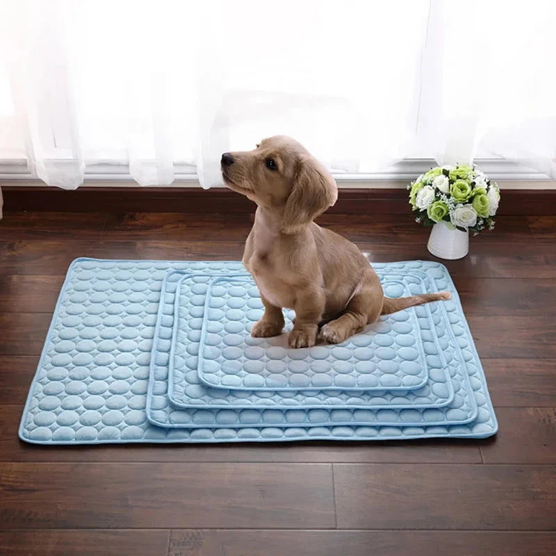 Snuffle Snouts Dog Mat Cooling Summer Pad Mat For Dogs Cat Blanket Sofa Breathable Pet Dog Bed Summer Washable For Small Medium Large Dogs Car