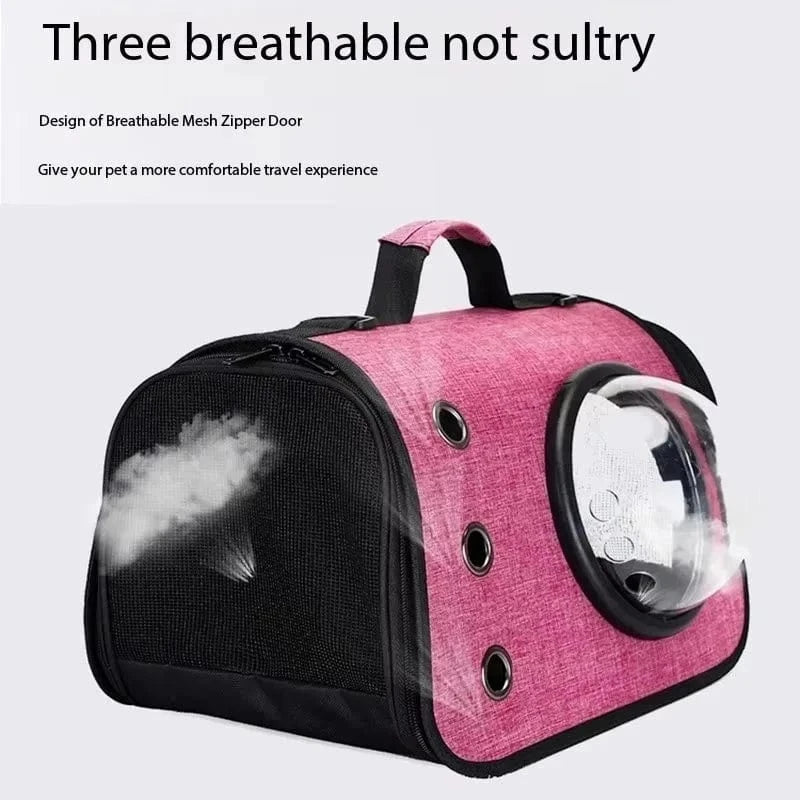 Snuffle Snouts Expandable 3-in-1 Cat Carrier Bag Lightweight Foldable Handheld Tote with Privacy Cover for Small Cats Dogs Travel Accessories