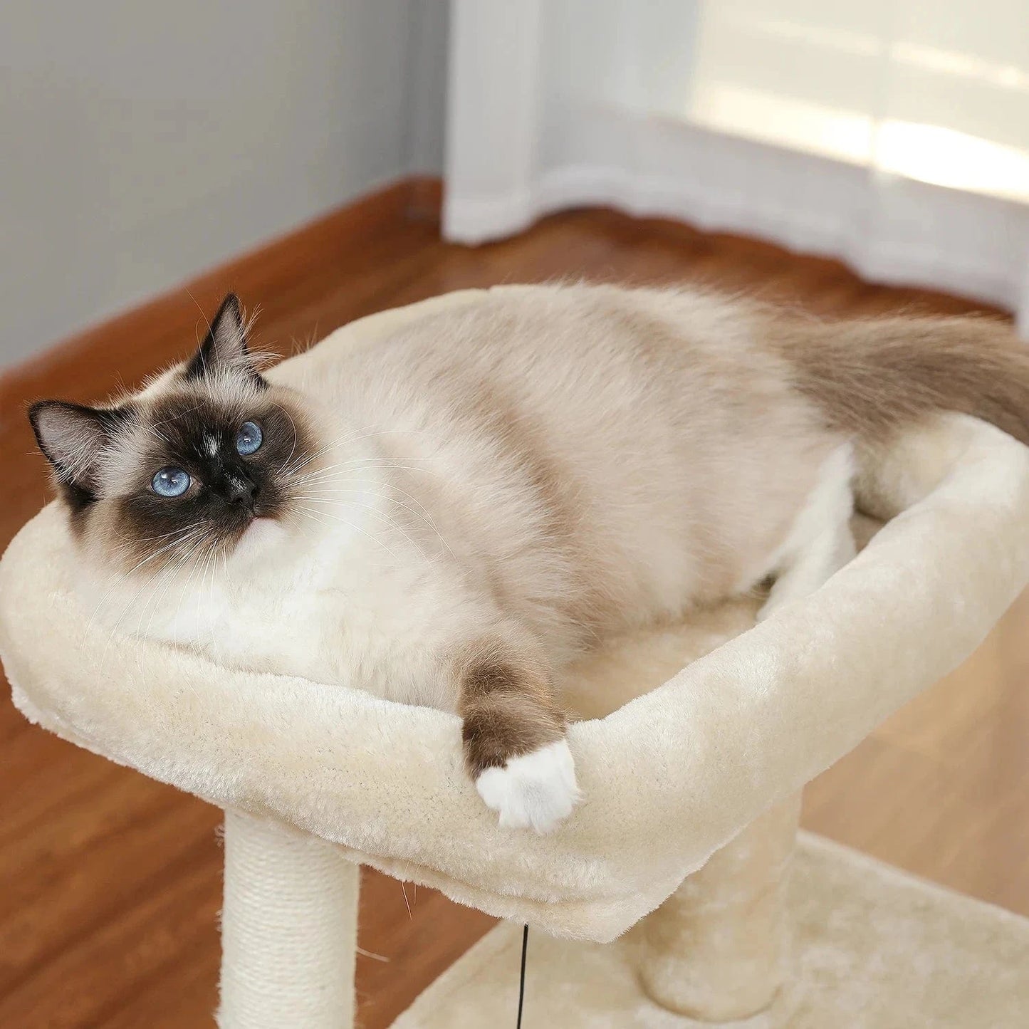 Snuffle Snouts Free Shipping Multi-Level Cat Tree For Cats With Cozy Perches Stable Cat Climbing Frame Cat Scratch Board Toys Cat Furniture