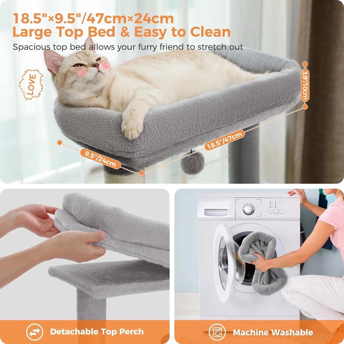 Snuffle Snouts Free Shipping Multi-Level Cat Tree For Cats With Cozy Perches Stable Cat Climbing Frame Cat Scratch Board Toys Cat Furniture