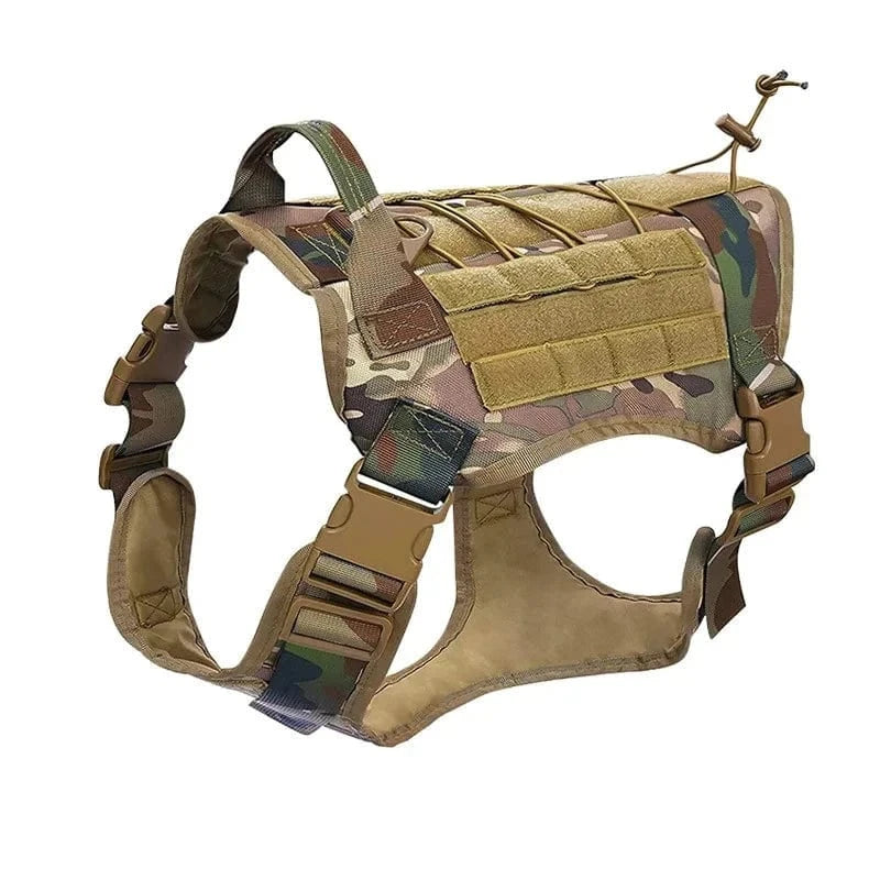 Snuffle Snouts harness camo / XL Big Dog Harness Vest Breathable Easy Handle Tactics Dog Collar Medium Strong Nylon Elastic Pet Dog Leash