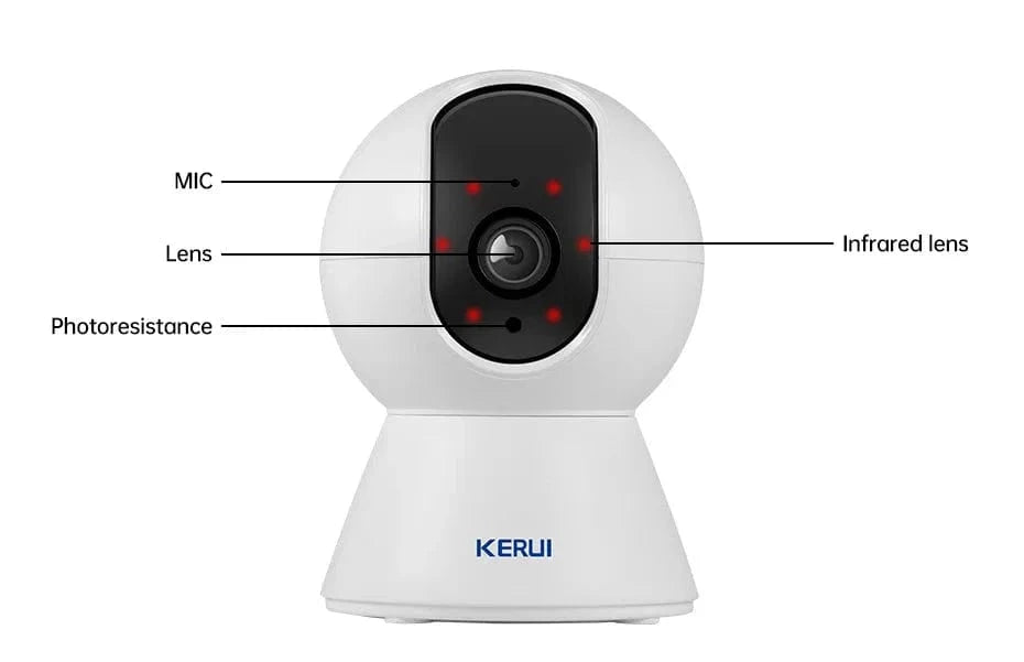 Snuffle Snouts KERUI 5MP Tuya Smart Mini WiFi IP Camera Indoor Wireless Security Home CCTV Surveillance Camera 3MP Full HD With Auto Tracking