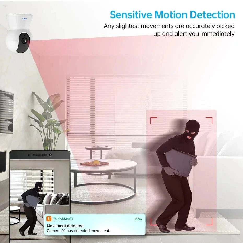 Snuffle Snouts KERUI 5MP Tuya Smart Mini WiFi IP Camera Indoor Wireless Security Home CCTV Surveillance Camera 3MP Full HD With Auto Tracking