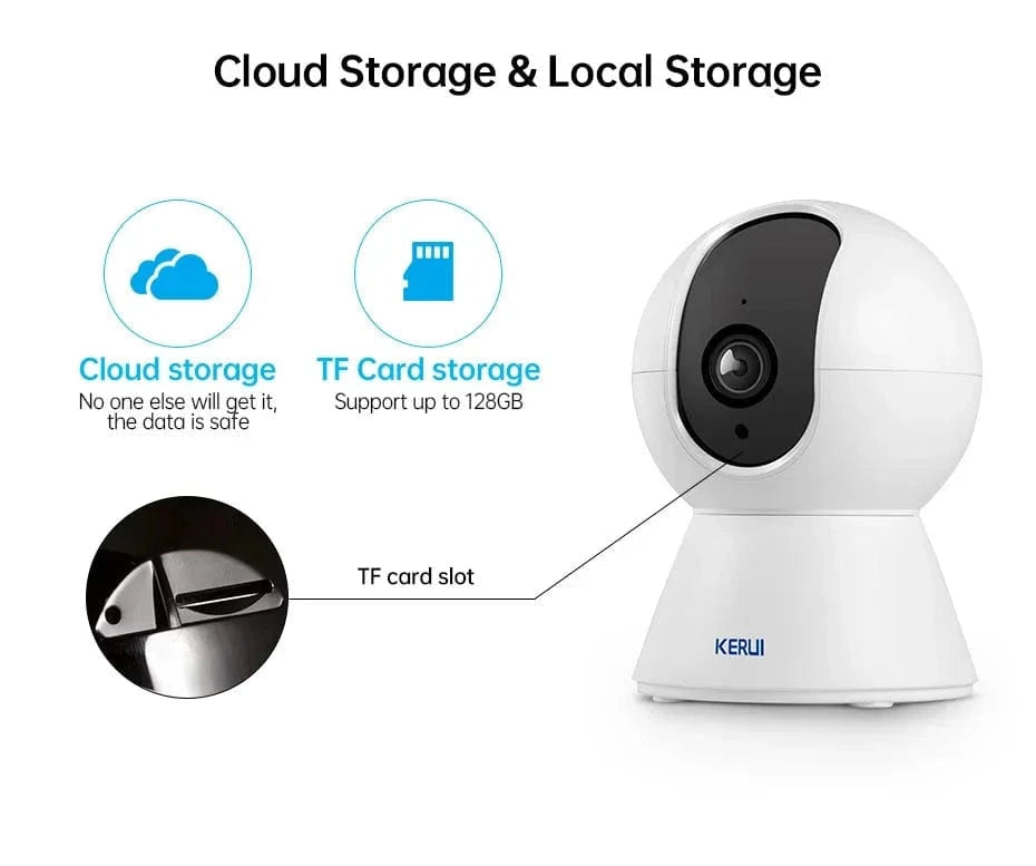 Snuffle Snouts KERUI 5MP Tuya Smart Mini WiFi IP Camera Indoor Wireless Security Home CCTV Surveillance Camera 3MP Full HD With Auto Tracking