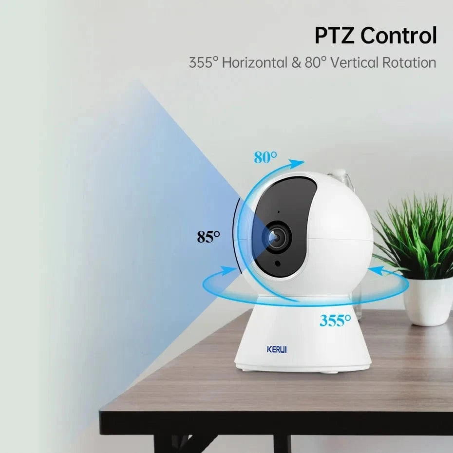 Snuffle Snouts KERUI 5MP Tuya Smart Mini WiFi IP Camera Indoor Wireless Security Home CCTV Surveillance Camera 3MP Full HD With Auto Tracking