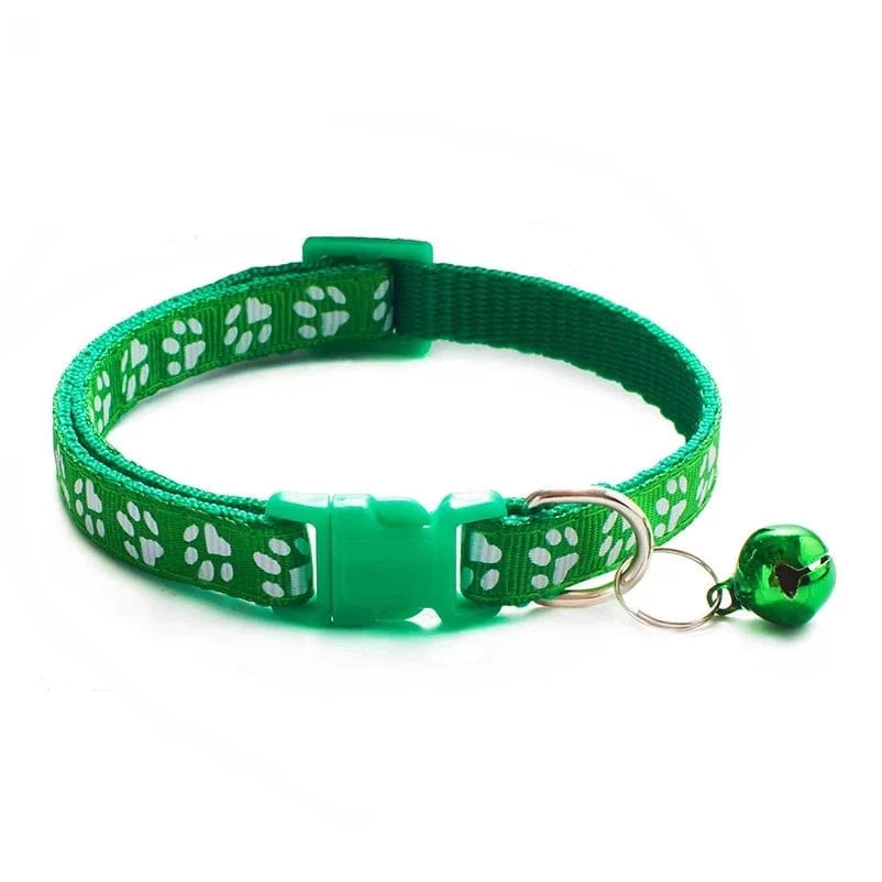 Snuffle Snouts light green Hot pet for cat bell collar dog print cat collar multi-color optional necklace ring cat rope collar pet supplies
