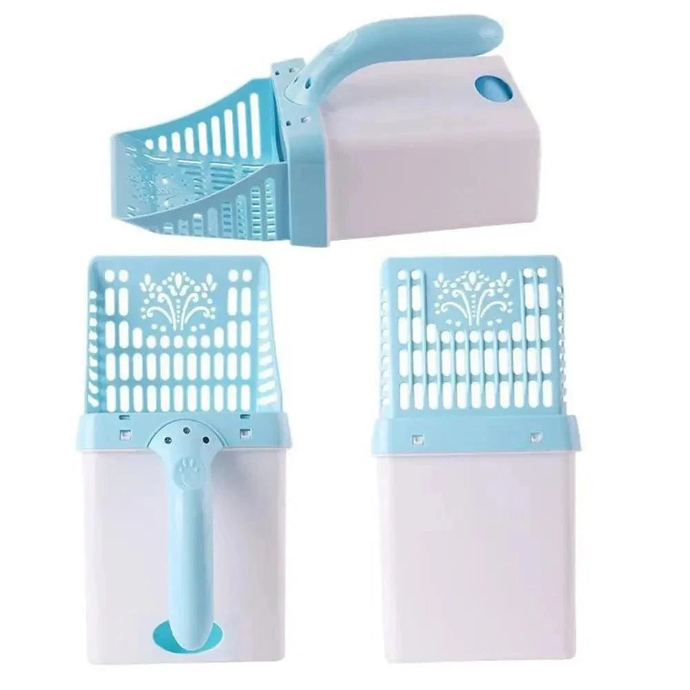 Snuffle Snouts Litter Scooper With Holder Large Capacity Portable Litter Box Scooper Multifunctional Pet Accessories For Small Animal Kitten