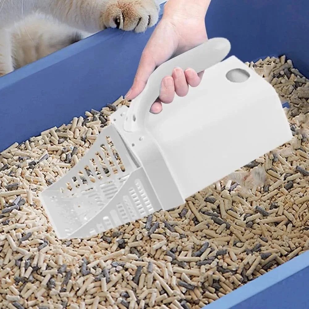 Snuffle Snouts Litter Scooper With Holder Large Capacity Portable Litter Box Scooper Multifunctional Pet Accessories For Small Animal Kitten