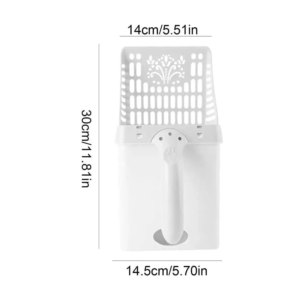 Snuffle Snouts Litter Scooper With Holder Large Capacity Portable Litter Box Scooper Multifunctional Pet Accessories For Small Animal Kitten