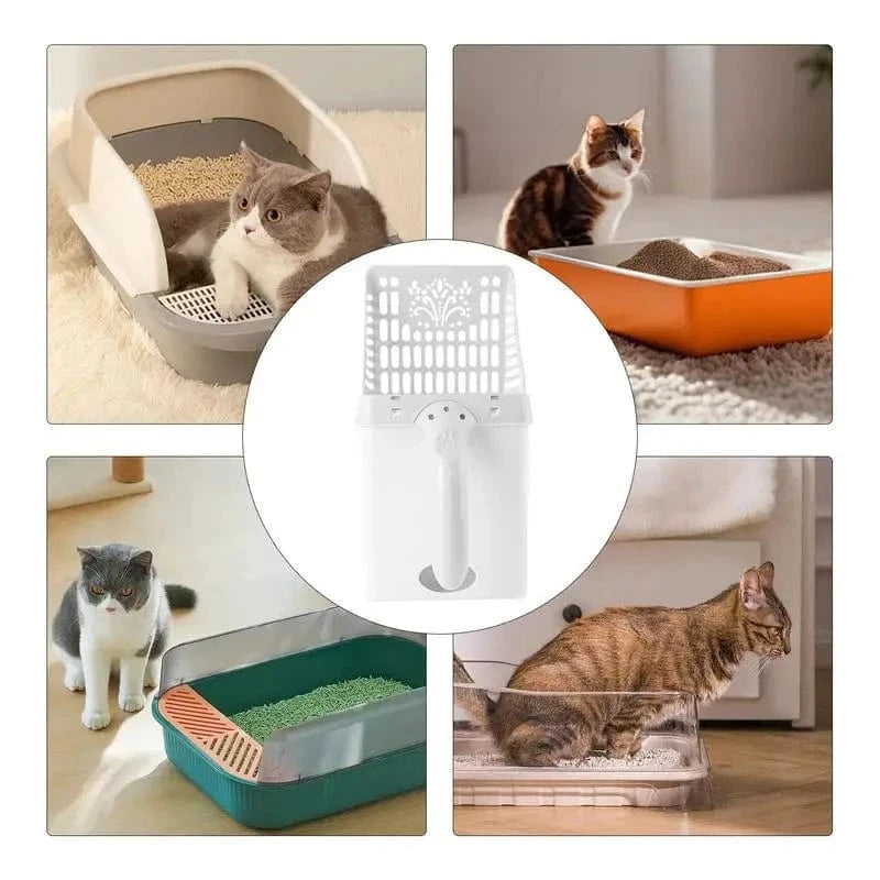 Snuffle Snouts Litter Scooper With Holder Large Capacity Portable Litter Box Scooper Multifunctional Pet Accessories For Small Animal Kitten