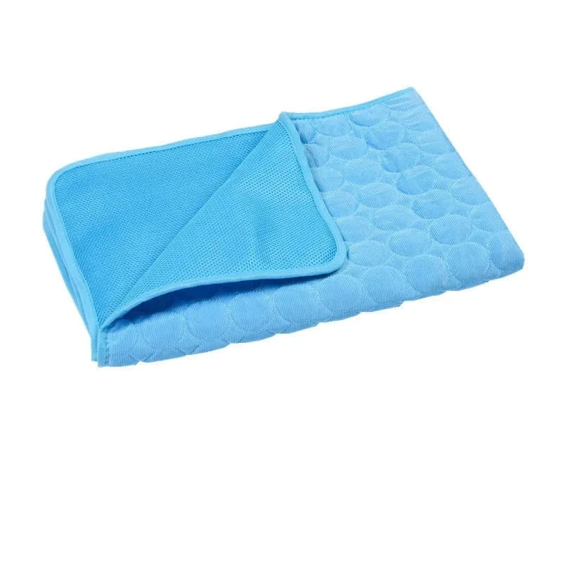 Snuffle Snouts mesh cloth blue / S 50x40 cm Dog Mat Cooling Summer Pad Mat For Dogs Cat Blanket Sofa Breathable Pet Dog Bed Summer Washable For Small Medium Large Dogs Car