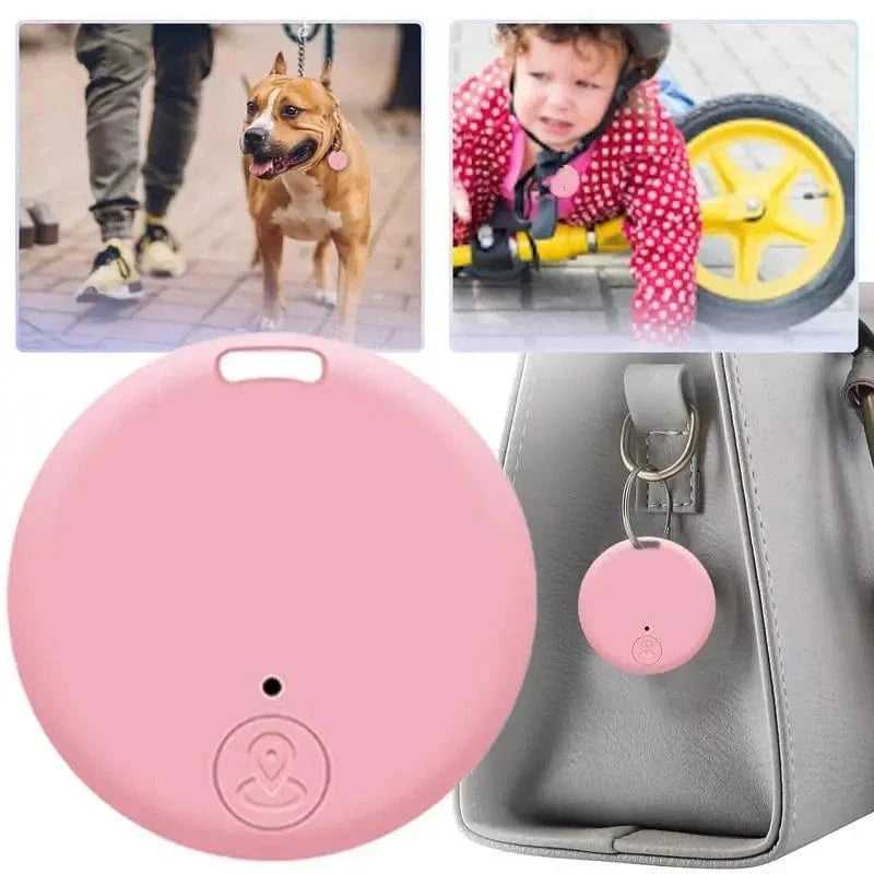 Snuffle Snouts Mini GPS Locator AntiLost Alarm Wallet Keychain Smart Tag Bluetooth-Compatible Tracer Keychain Dog Pet Child Tracker Key Finder