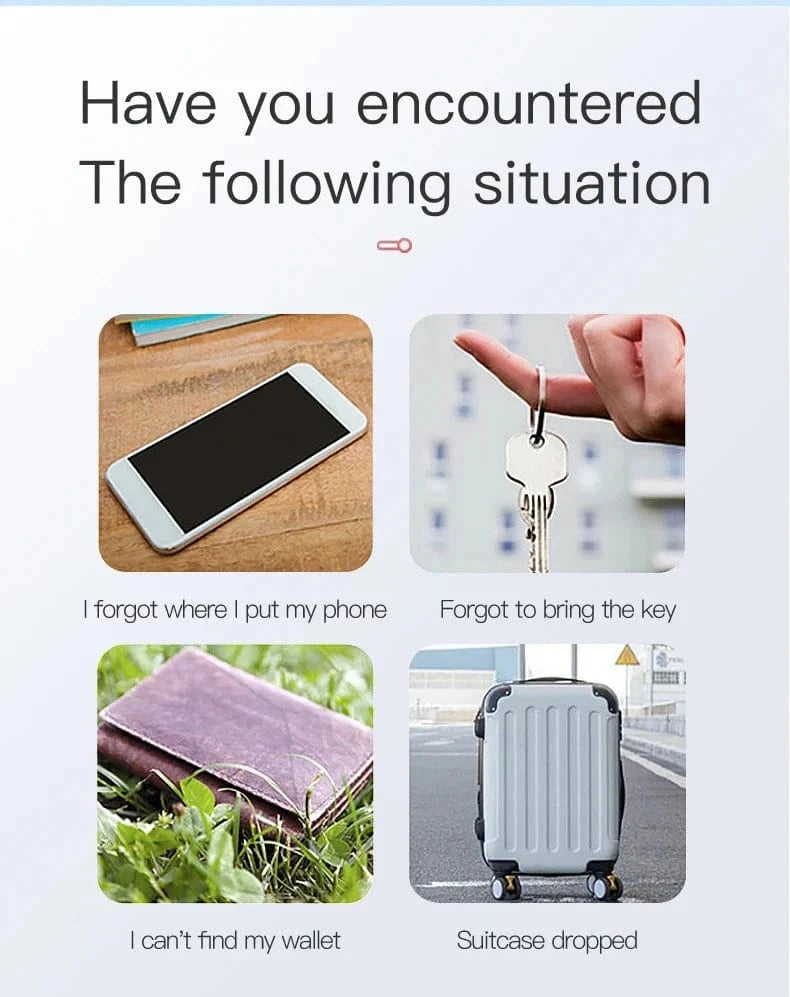 Snuffle Snouts Mini GPS Locator AntiLost Alarm Wallet Keychain Smart Tag Bluetooth-Compatible Tracer Keychain Dog Pet Child Tracker Key Finder
