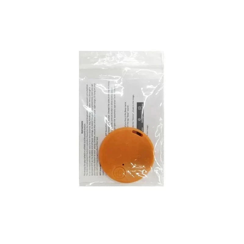 Snuffle Snouts Orange-A Mini GPS Locator AntiLost Alarm Wallet Keychain Smart Tag Bluetooth-Compatible Tracer Keychain Dog Pet Child Tracker Key Finder