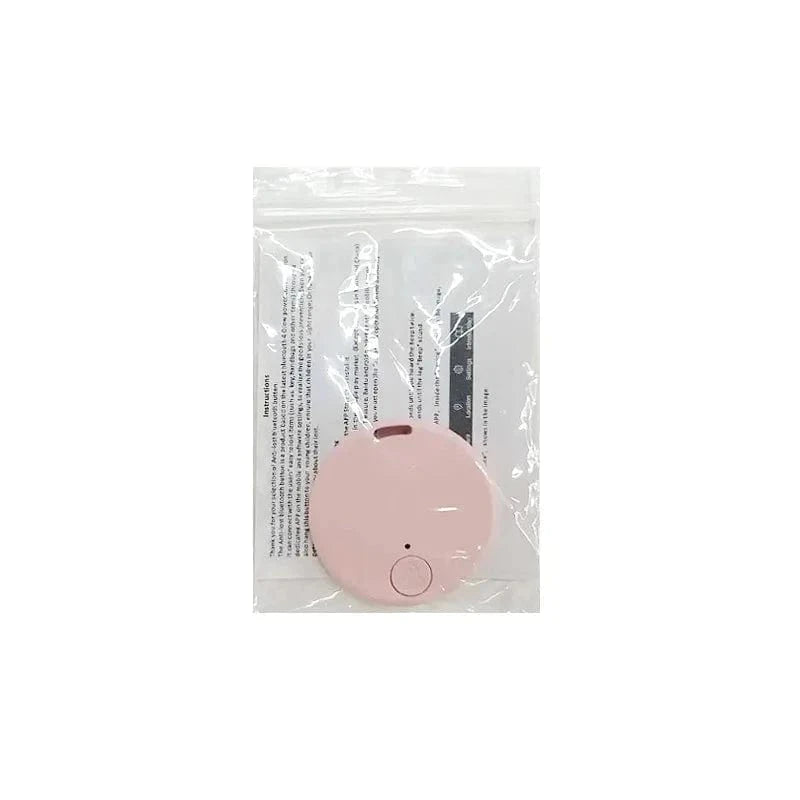 Snuffle Snouts Pink-A Mini GPS Locator AntiLost Alarm Wallet Keychain Smart Tag Bluetooth-Compatible Tracer Keychain Dog Pet Child Tracker Key Finder