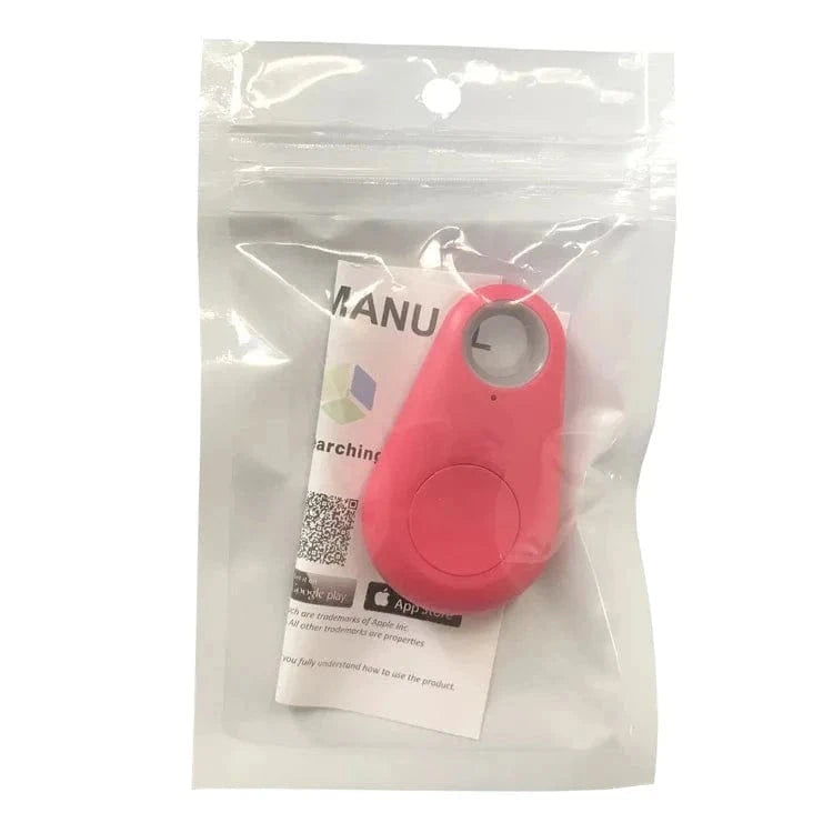 Snuffle Snouts Pink-B Mini GPS Locator AntiLost Alarm Wallet Keychain Smart Tag Bluetooth-Compatible Tracer Keychain Dog Pet Child Tracker Key Finder