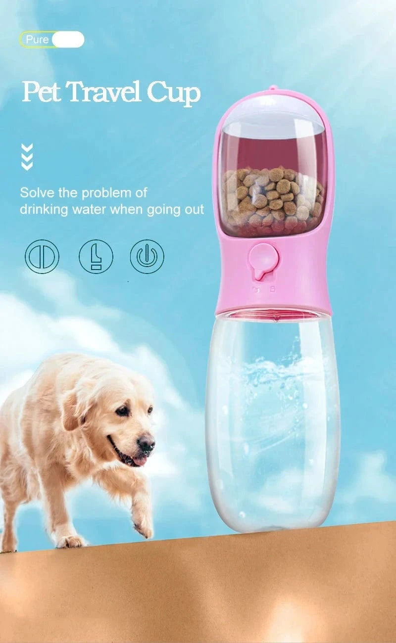 Snuffle Snouts Portable Water Bottle For Dogs Puppy Drinking Bottle Travel Pet Drinker Leakproof Dog Bowl Food Containers Dog Accessories